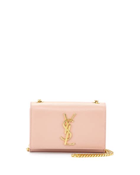 Saint Laurent Monogram Small Crossbody Bag, Pale Blush